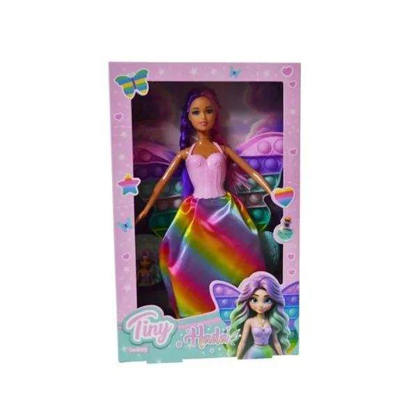 Muñeca Tiny hada pop it en caja 20x32x5 cm