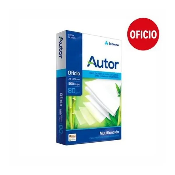 Resma oficio legal 80 g/m2 500 hojas autor