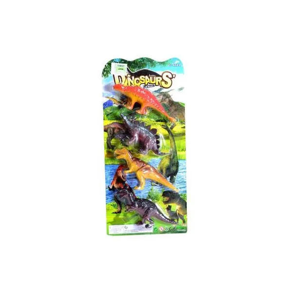 Set de dinosaurios x4 en blister 13.5x30 cm