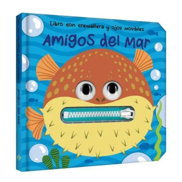 Amigos del mar 20.5 x20.5 cm/tapa dura/ojos móviles/8 páginas