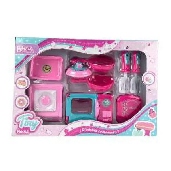 Set cocina con microondas y accesorios Tiny home
