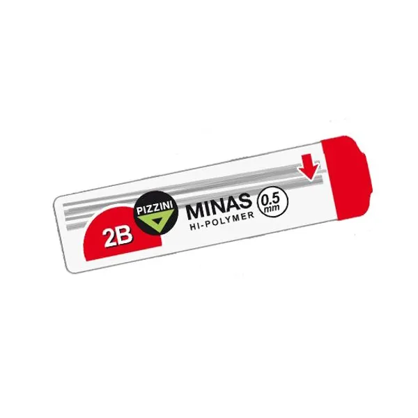 Tubo de minas Pizzini 0.5 mm2b x12 unid.