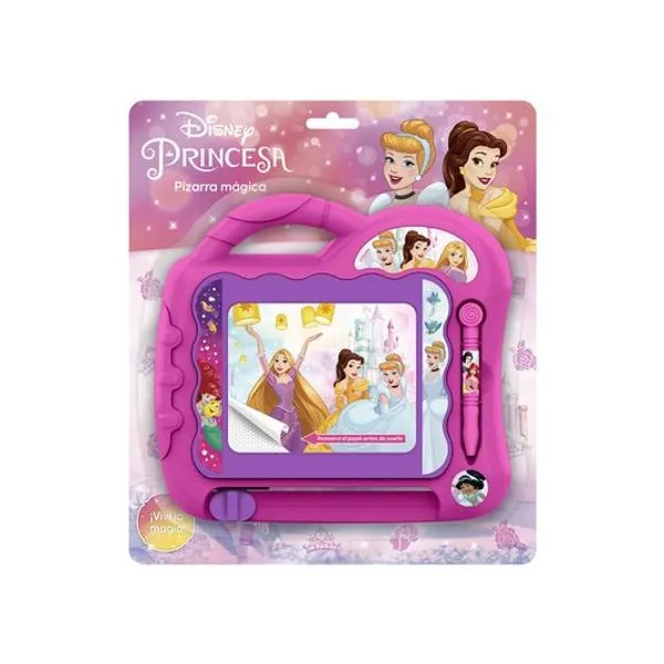 Pizarra mágica princesas en blister 21.5x24.5 cm
