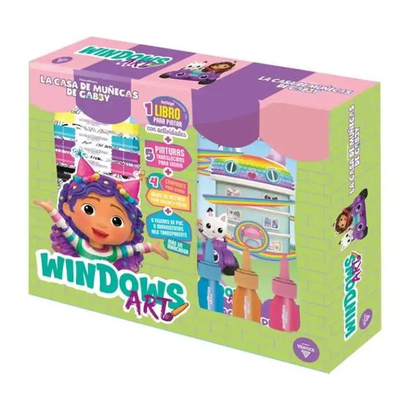 Windows art gabby doll house