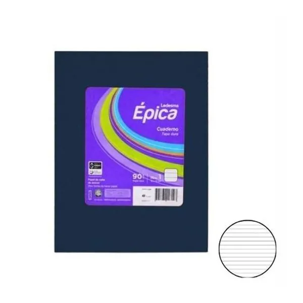 Cuaderno 16x21 rayado 48h t/d araña azul epica