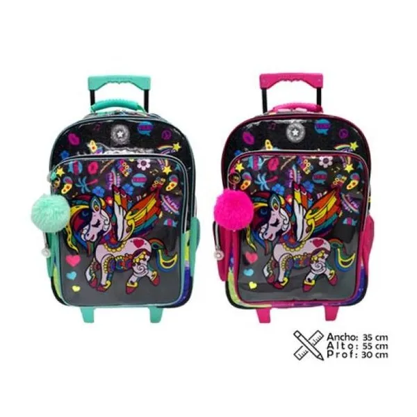 Mochila carro 19" unicornio
