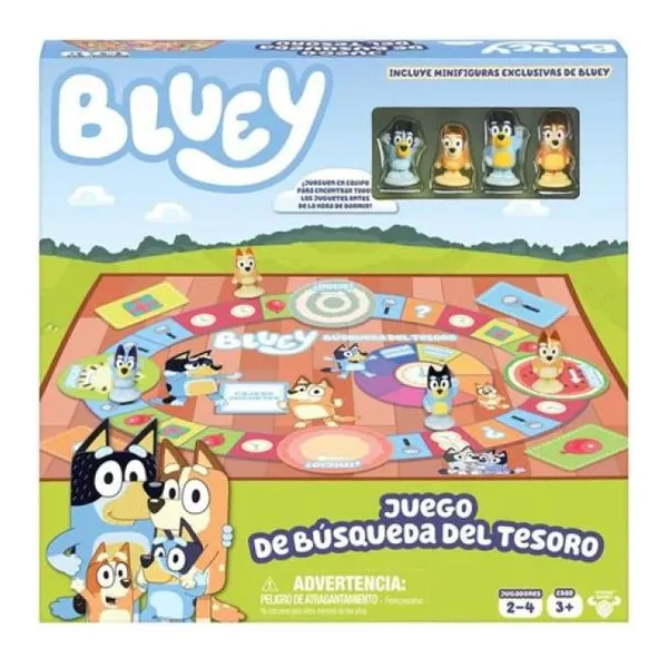 Bluey el juego de la búsqueda del tesoro- incluye 4 minifiguras