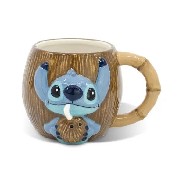 Stor ceramic 3d mug in gift box Stitch coconut prmk 14 oz