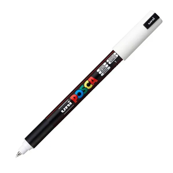 Marcador Uni posca al agua para extra fina blanco