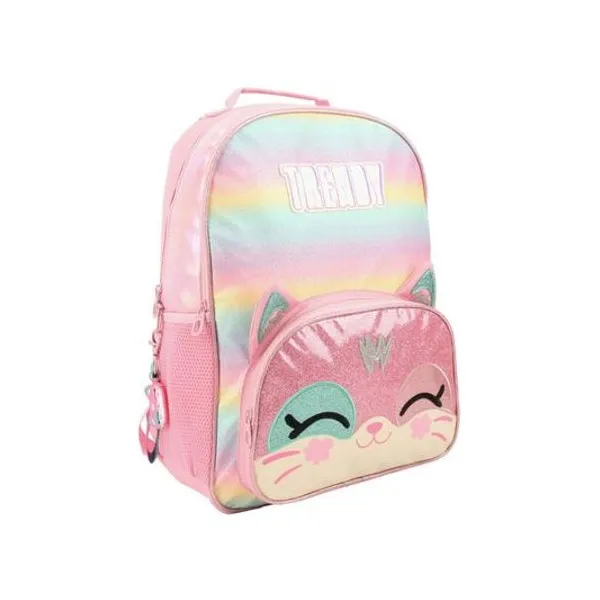Mochila 17" espalda gatito x unidad Trendy