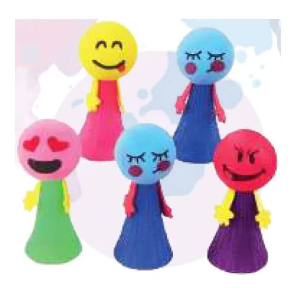 Shaky friends saltarin con luz emoji multicolor
