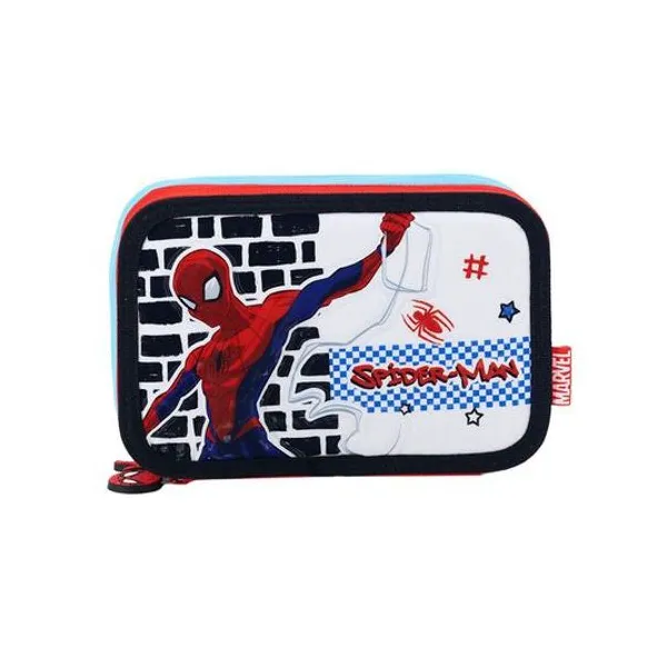 Cartuchera 2 pisos Spiderman 14x21x4 cm lsyd