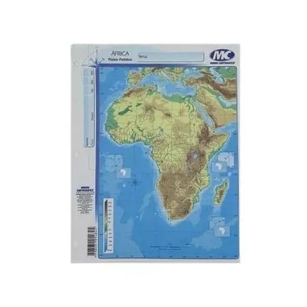 Block mapas m.c.n.° 3 africa fp x40 unid