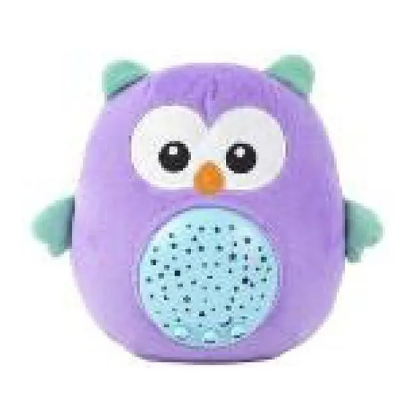 Peluche lechuza con luz y sonido a pilas