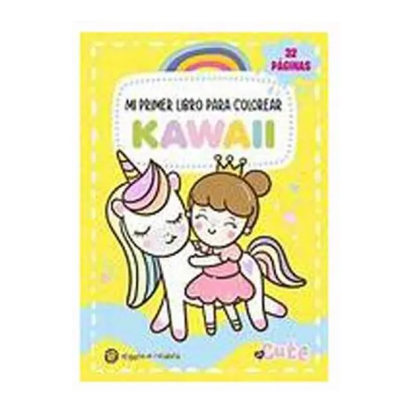 Mi primer libro para colorear kawaii (amarillo)