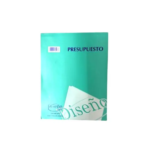 Talonario diseño presupuesto grande x100 hs.