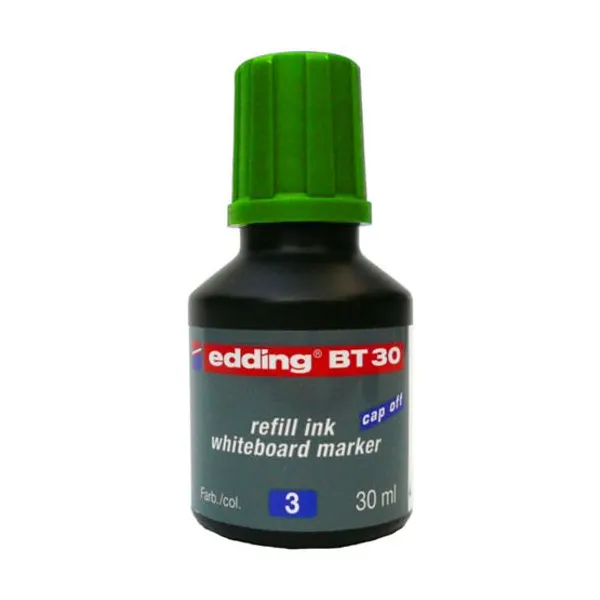 Tinta Edding bt-30 para marc.para pizarras 30 mlverde