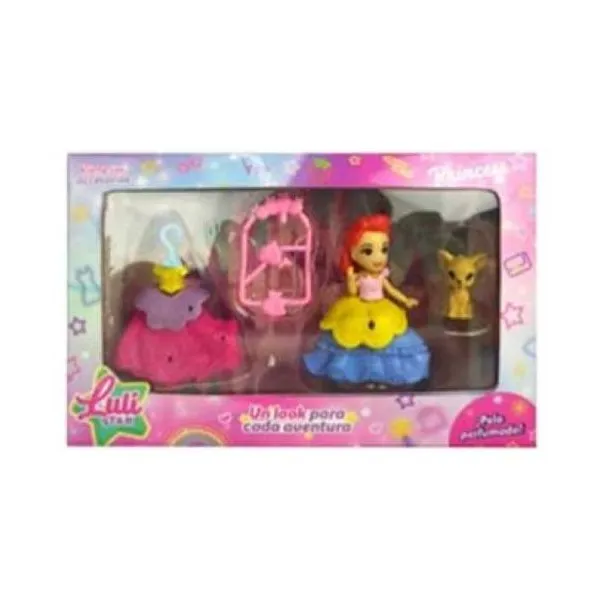 Mini muñeca lulistar princesa con vestido