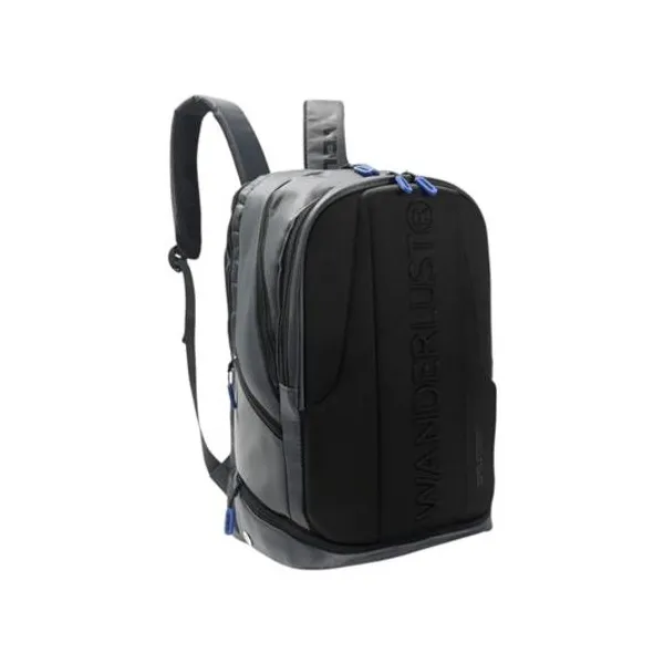 Mochila 19" espalda paletera padel negra 49x30x18 cm wanderlust