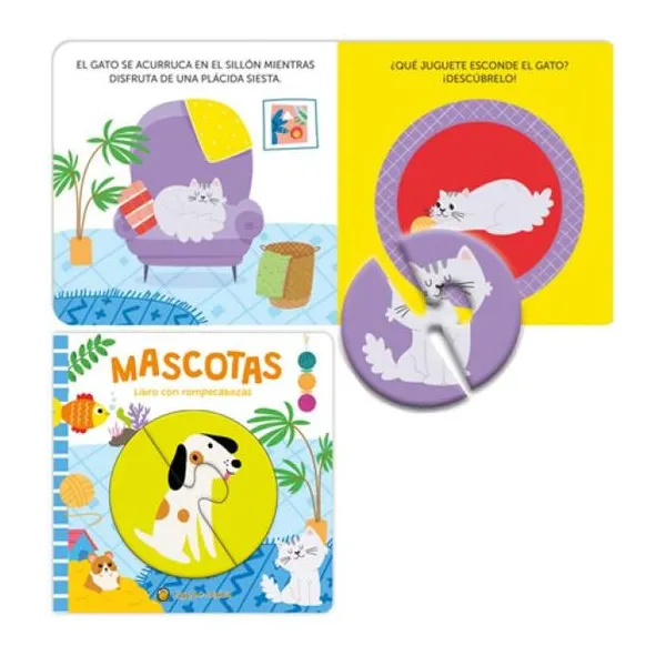 Juego y descubro mascotas 14 14 cm (imprenta mayúscula)