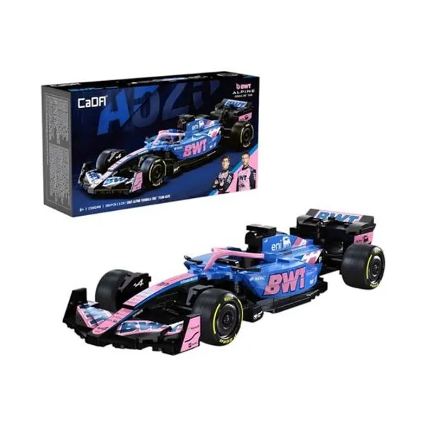 Bloques auto f1 bwt alpine 1:24 300 piezas 22.48x4.96 cm en caja