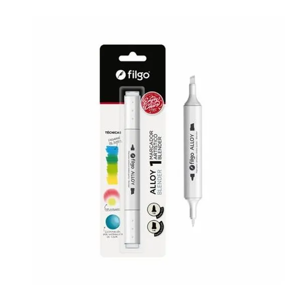 Marcador doble punta blender alloy para degrade blister x unidad Filgo - allym