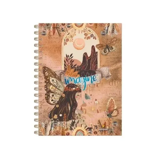 Cuaderno espiral a4 norpac bohemian t/dura 90 hs.liso