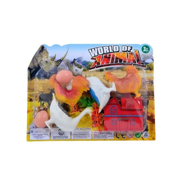 Set de animales de la granja 7pzs en blister 24.5x18 cm 5