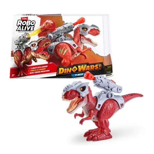 Robo alive dino wars t-rex de guerra 25 cm realista
