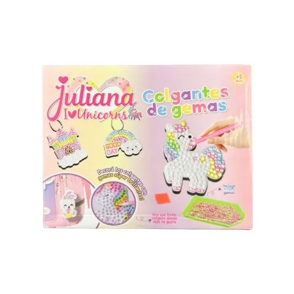 Colgante de gemas diamante Juliana en caja 19x15x4 cm