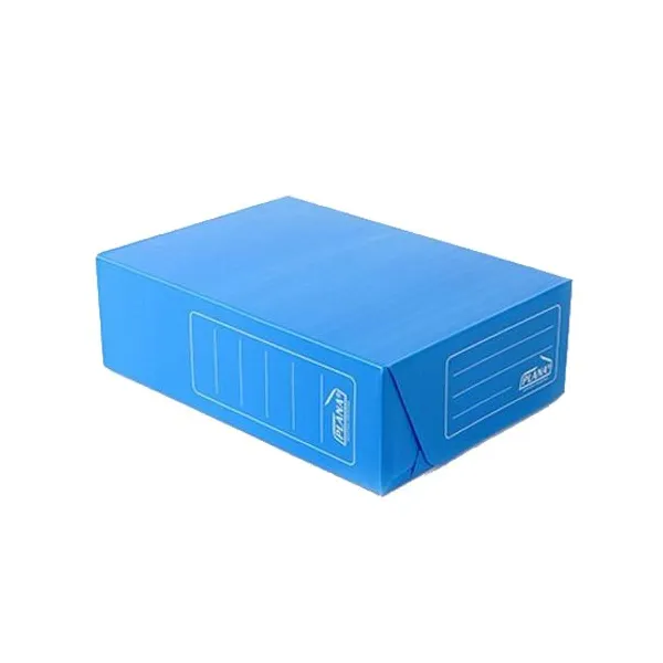 Caja archivo plana plástica tamaño a4 l/9 cmazul