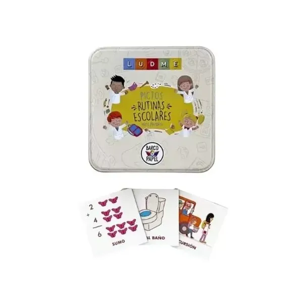 Juego didáctico barco de papel ludme pictogramas: rutinas escolares