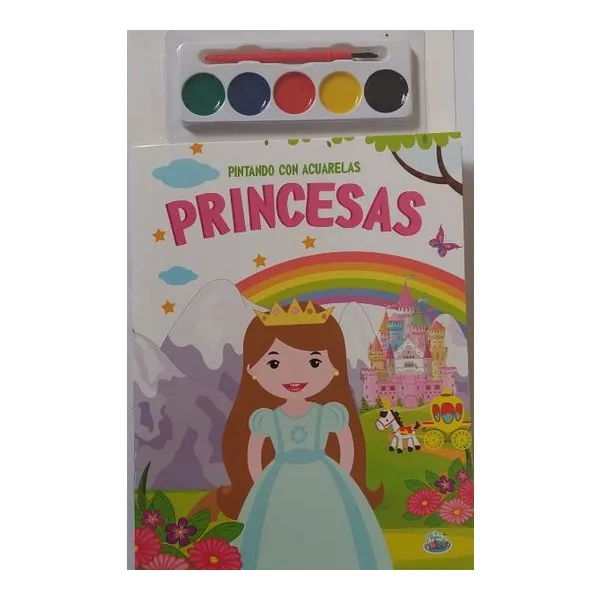 Princesas. pintando con acuarelas
