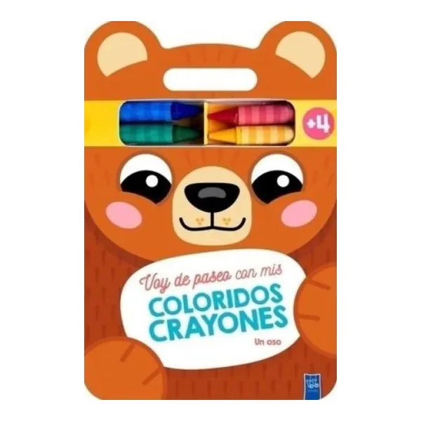 Voy de paseo con mis coloridos crayones: un oso