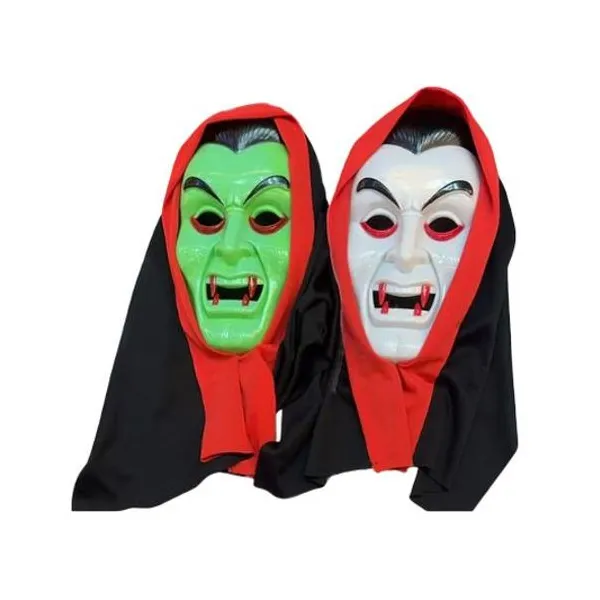 Mascara halloween dracula 15x24.5 cm x1 colores surtidos