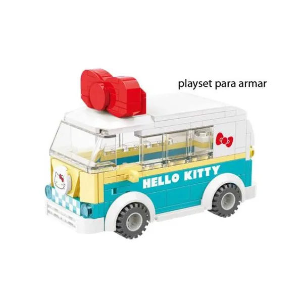 Hello kitty - vehículo minivan 18 cm "hello kitty