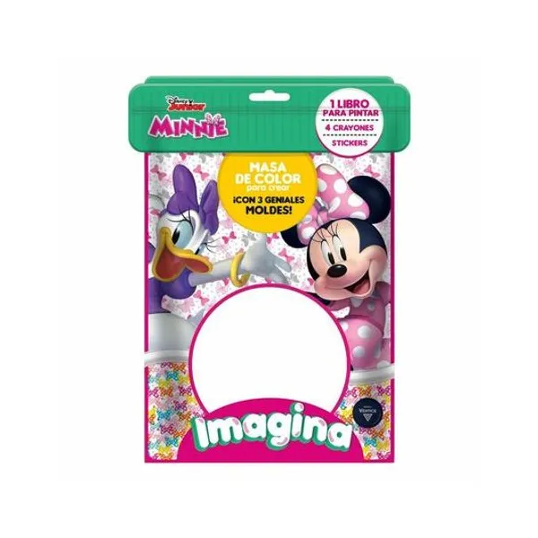 Libro para pintar con masa imagina minnie en blister 15x24 cm