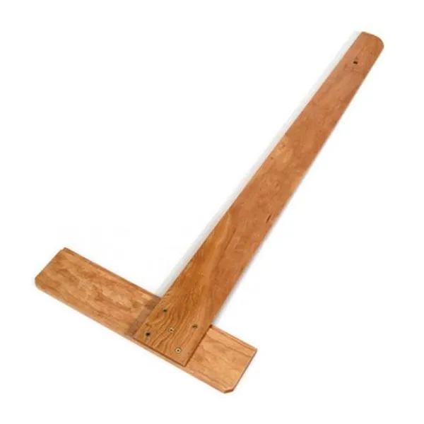 Regla t de madera 50 cm con borde celuloide fime