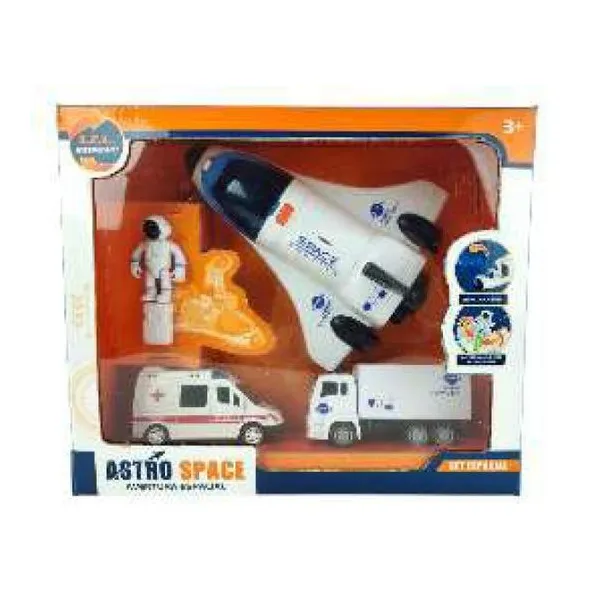 Set espacial con astronauta