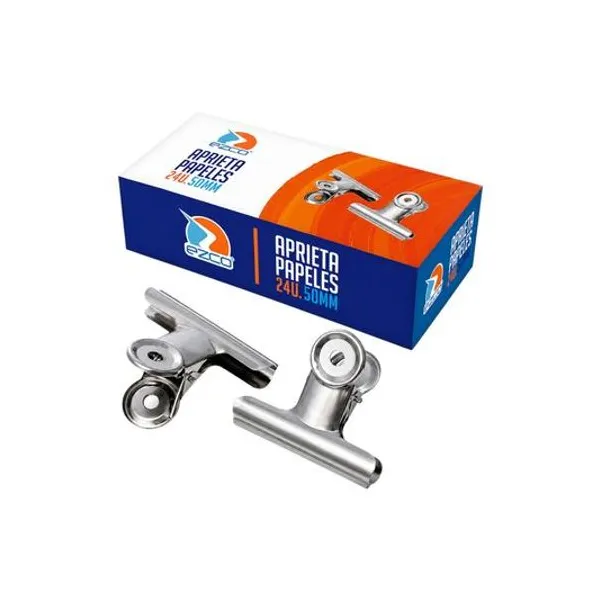 Aprieta papeles metal 50 mm caja x24 Ezco