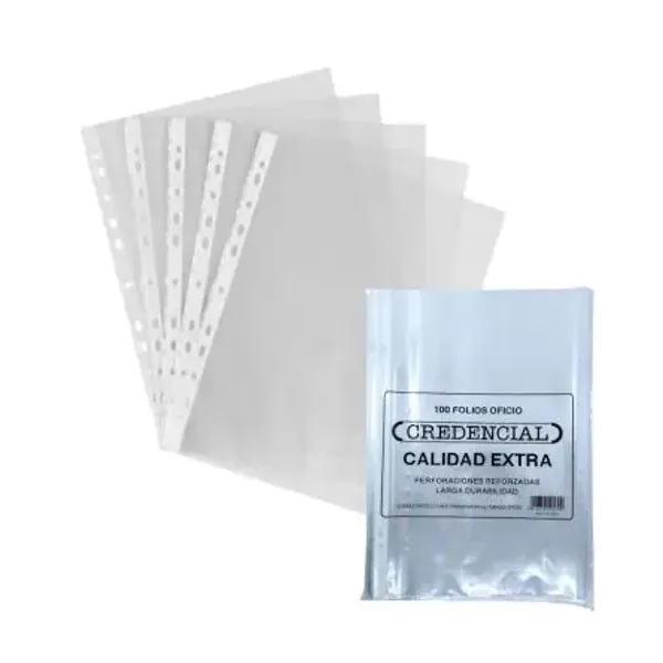Folios credencial extra pp.tamaño oficio x100 unid.