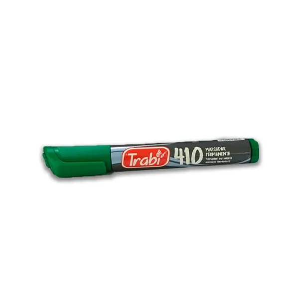 Marcador trabi 410 permanente para bis.caja x12 unid.verde