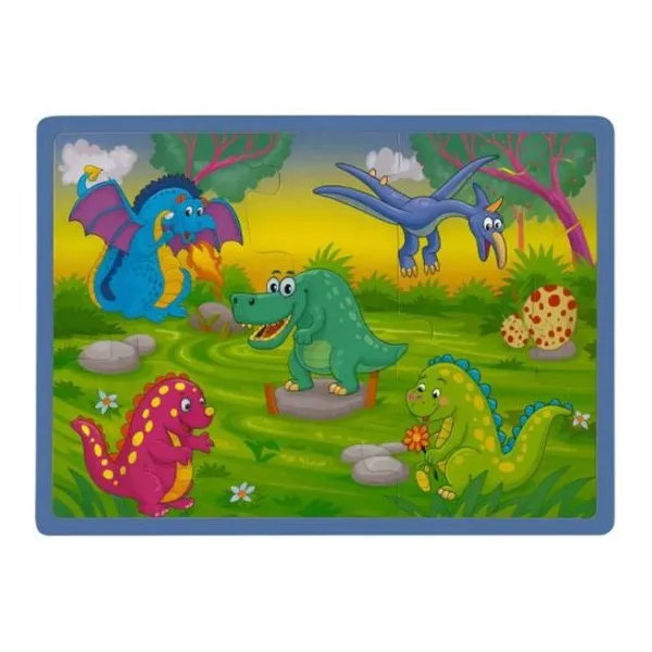 Puzzle dinosaurio de madera 25pzas.