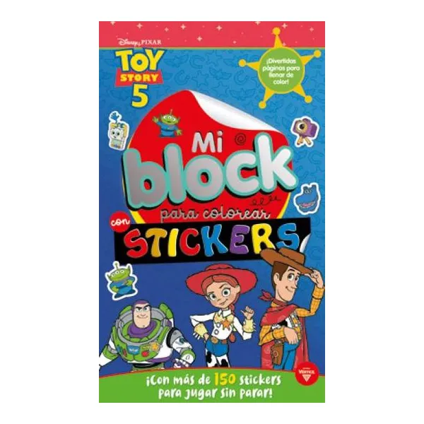Toy story 5 mi block para colorear con stickers
