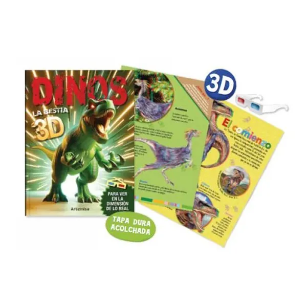 Dinos 3d la bestia -tapa dura