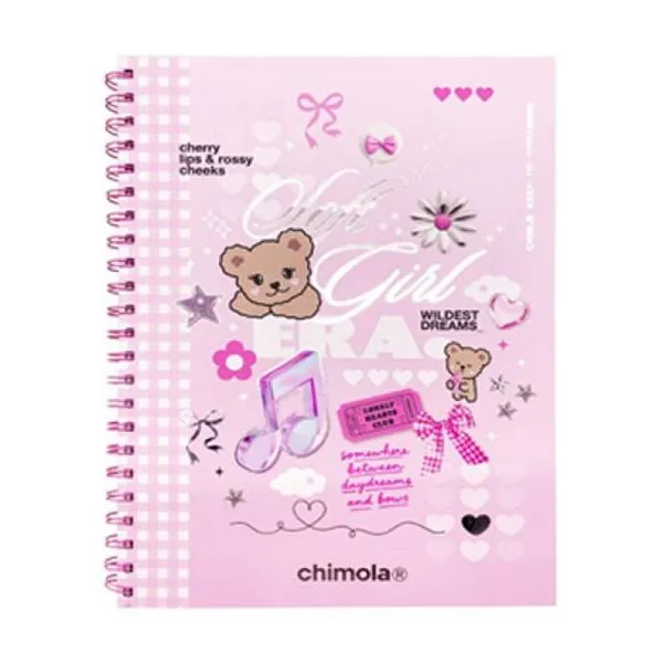 Cuaderno a4 espiralado 80 hojas collection pink