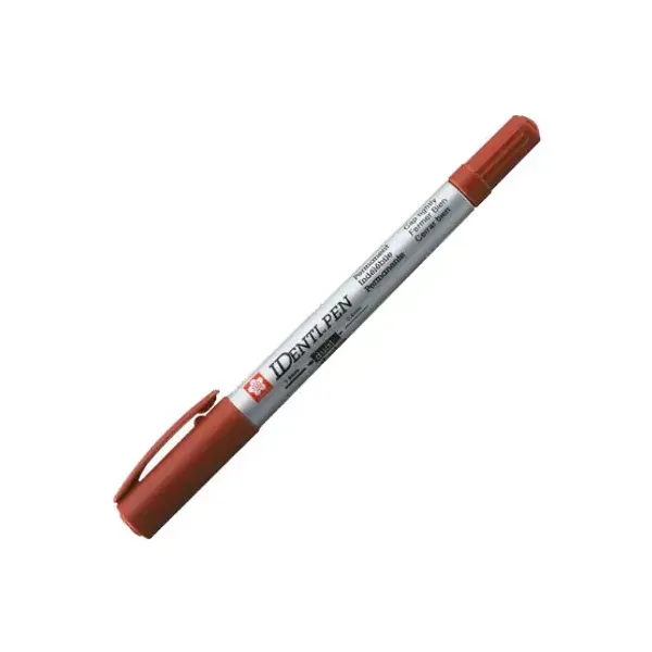 Of.marcador permanente doble punta sakura identi-pen rojo