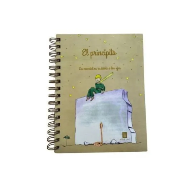 Cuaderno espiral a4 rozini el principito t/dura 90 hjs.raya