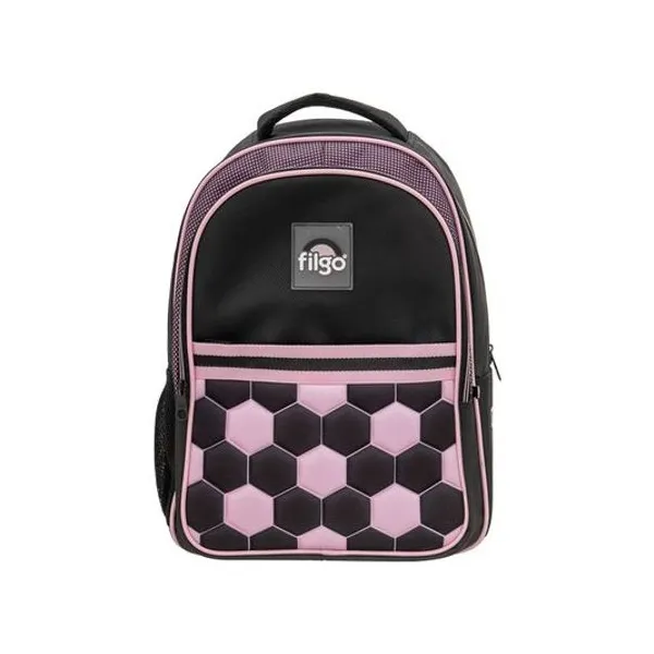 Mochila 18" espalda starpak fútbol rosa/negro Filgo