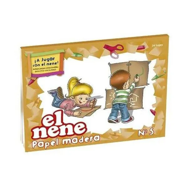 Block de dibujo el nene n.° 5 kraft x24 hjs.